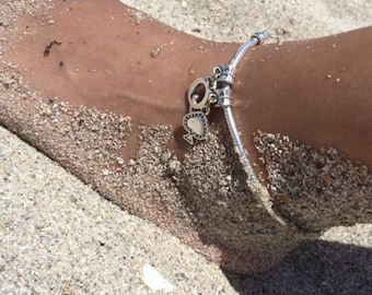 Queen of Spades Charm Anklet or Necklace, Crown and Spade