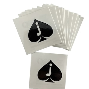 Kultige JOS - QOS BRAND Temporäre Tattoo - Pik Dame - Pikbube