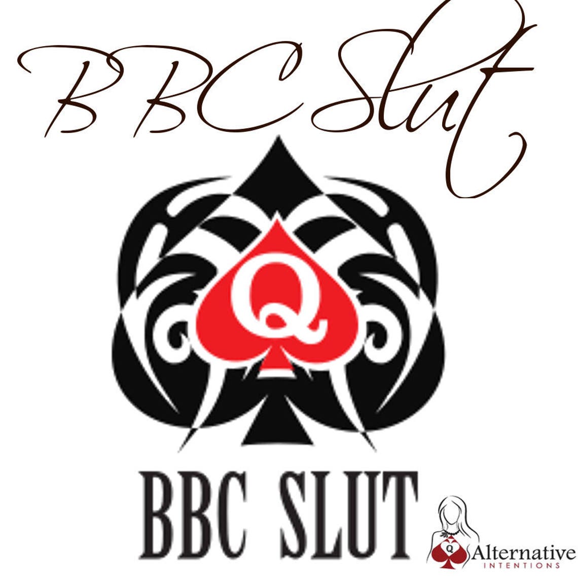 Bbc Slut Queen Of Spades Temporary Tattoo Fetish For Hotwife Etsy Singapore