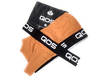 QOS Brand Queen Of Spades - Hotwife Sports Active Set Swinger Bikini Lifestyle - Hot Tan Fleash Color