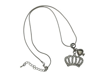 Queen of Spades Crown Charm Anklet or Necklace