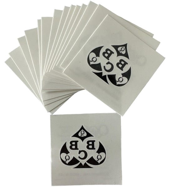 Tribal BBC Queen Of Spades - QOS Temporary Tattoo Hotwife Vixen Black Owned