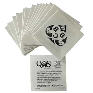 BBC QOS Spade Queen Of Spades Temporary Tattoo - Hotwife Cuckold Swinger