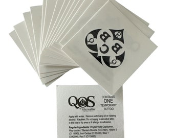 BBC QOS Spade Queen Of Spades Temporary Tattoo - Hotwife Cuckold Swinger
