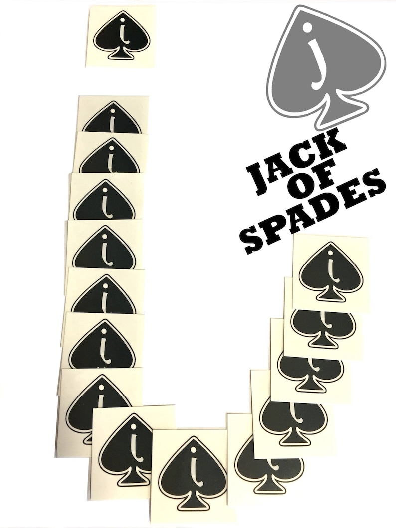 JACK OF SPADES Jos Temporary Tattoo Fetish 4 Husband Bbc Sissy image 2.