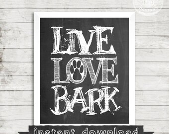 live love bark sign etsy