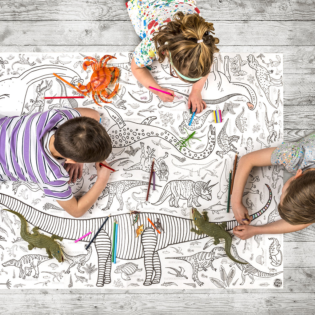 Extra Large Giant Children's Kids Colour in Art & Craft Colouring Poster /  Tablecloth Teatime. paper, Size 50 X 37.5 Ins 