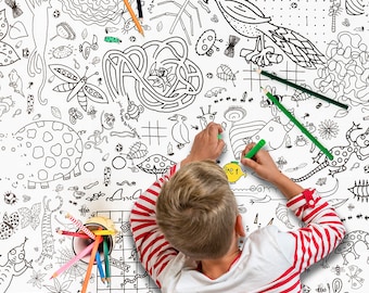 Ausmal-Tischdecke – Puzzle-time (Papier, Größe 1270 x 952 mm)