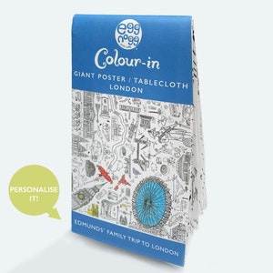 Personalised Extra Large Giant Children&#39;s Kids Colour In Art & Craft Colouring Poster / Tablecloth. (Paper, size 1270 x 952 mm)