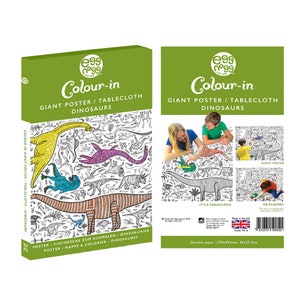 Colour-in Tablecloth Dinosaurs Paper, size 1270 x 952 mm by award winning Eggnogg Colour-in image 3