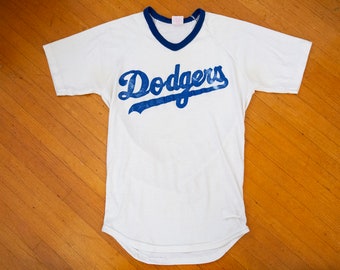 VINTAGE 70s/80s Dodgers Baseball T-shirt - Los Angeles - Rawlings - Size S/M