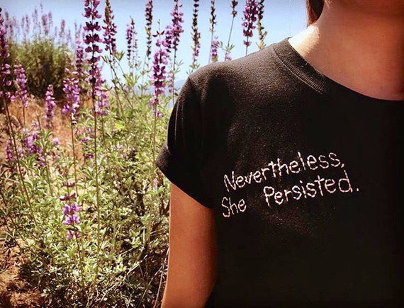Nevertheless, She Persisted T-Shirt Warren Feminist Nevertheless, She Persisted T-Shirt Warren Feminist