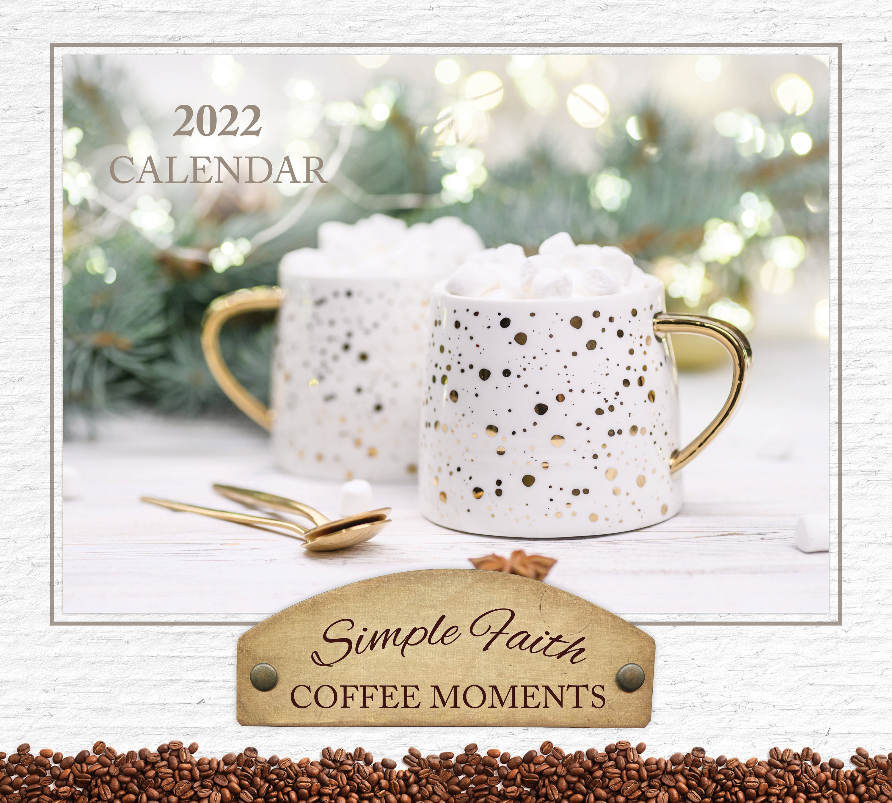 Coffee Calendar 2022 2022 Simple Faith Coffee Moments Wall Calendar | Etsy Singapore