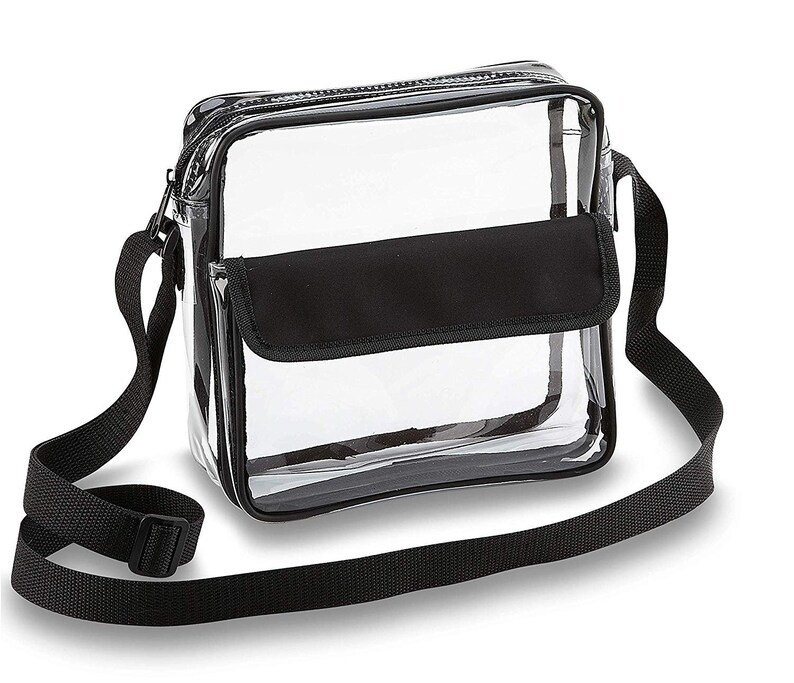 Clear Stadium Crossbody Bags With Vinyl Name or Monogram Etsy