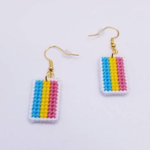 Pansexual Pride Earrings, Pansexual Earrings, Pansexual Pride Flag, Pride Gifts, Pan Earrings, Pan Pride Earrings