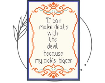 Showgirl Inspired Cross Stitch PATTERN ONLY (Digital Download)