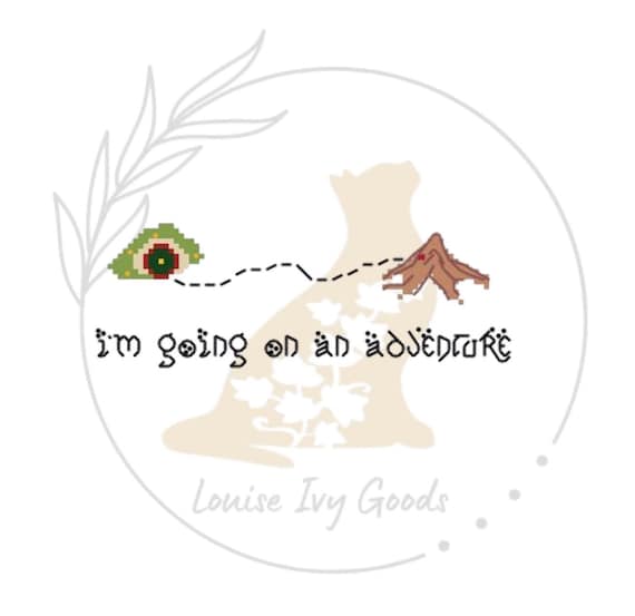 Hobbit Cross Stitch PATTERN ONLY, Nerdy Cross Stitch Pattern