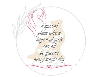 A Special Place Embroidery Template: Girls Room Decor SVG (Digital File)