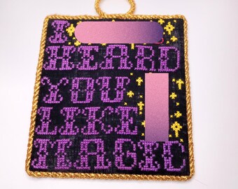 I Heard You Like Magic Finished Cross Stitch Fan Art