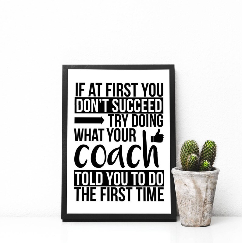 Coach Printable Funny Coach Gifts Trainer Gifts Coach Etsy