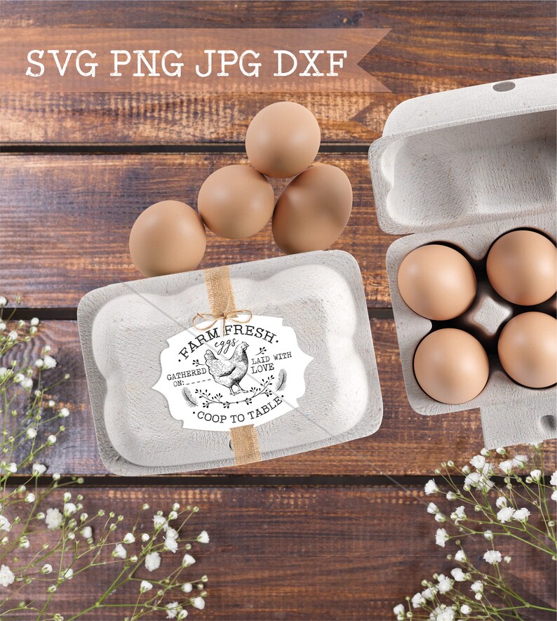 egg carton label svg printable farm fresh eggs tag coop etsy