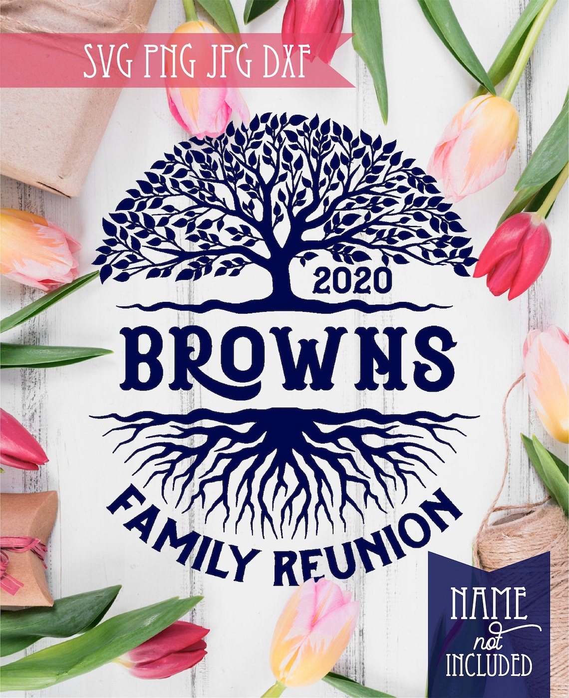 Family Reunion Tree SVG Family Reunion Tree Svg Custom | Etsy