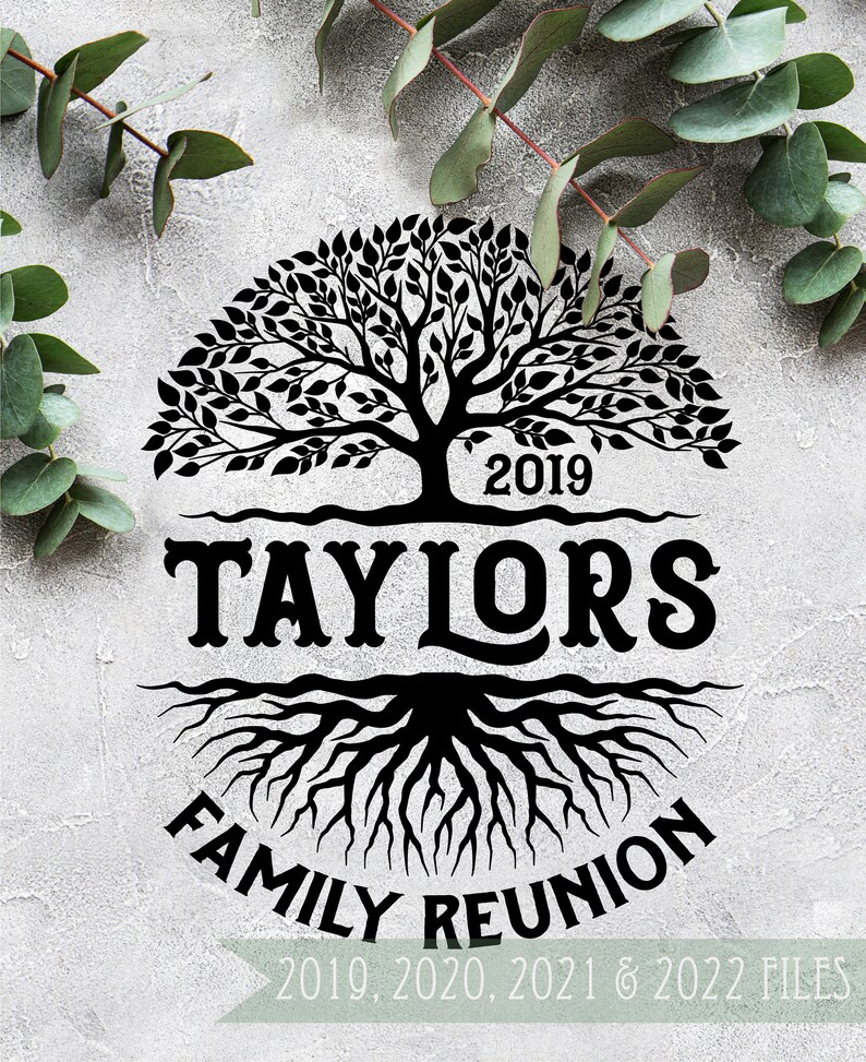 Family Reunion Tree SVG Family Reunion Tree Svg Custom | Etsy