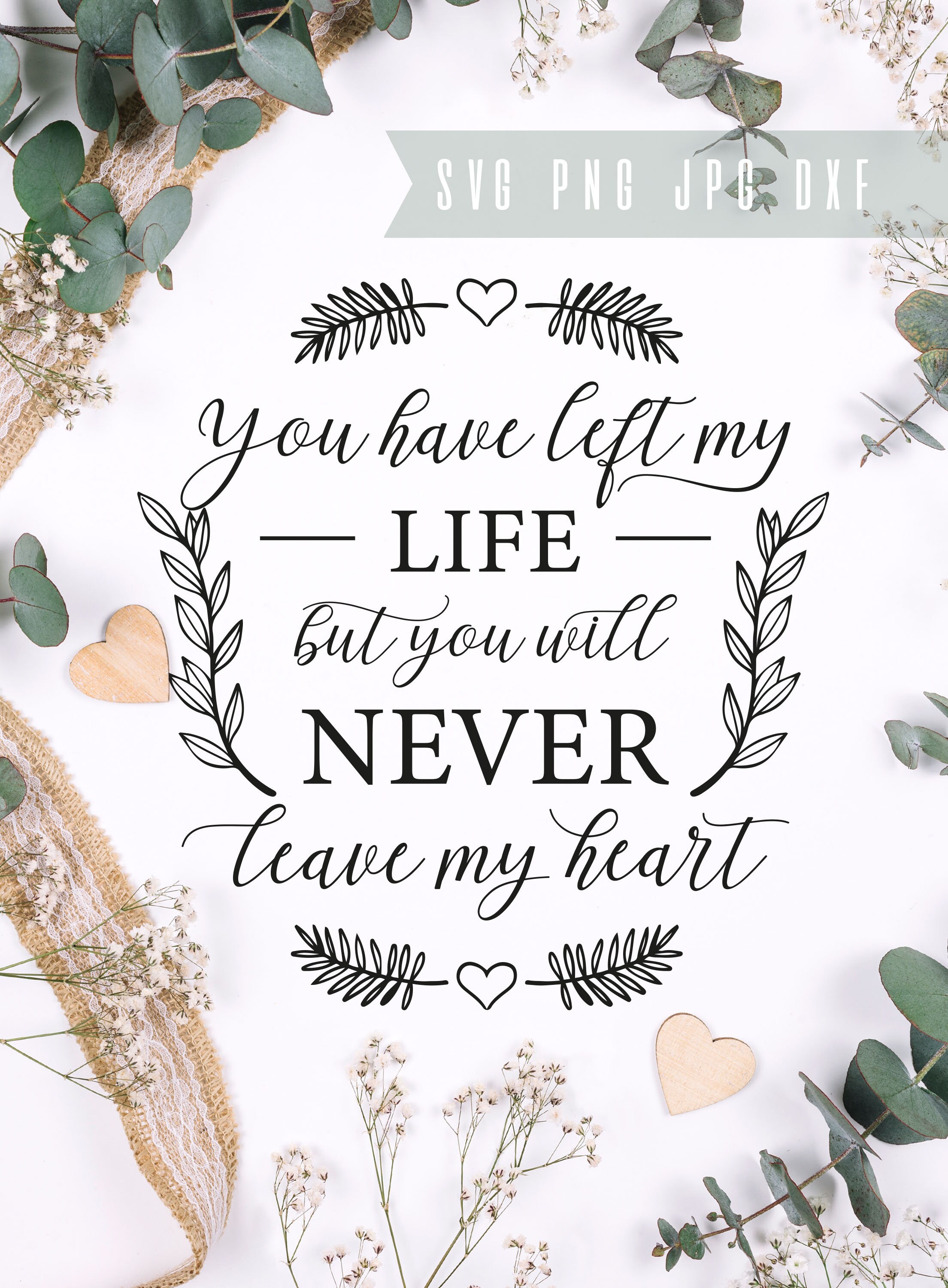 Download Memorial Svg Files Mourning Svg Loss Svg You Have Left Etsy