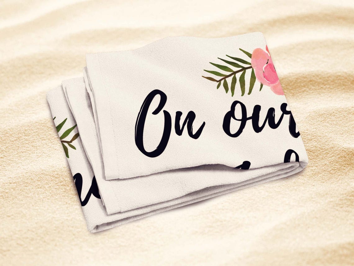 Honeymoon Gifts Honeymoon Beach Towels Personalized Etsy