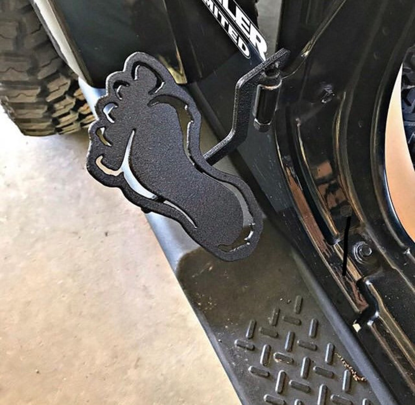 Yeti Big Foot footprint design jeep wrangler foot pegs Etsy