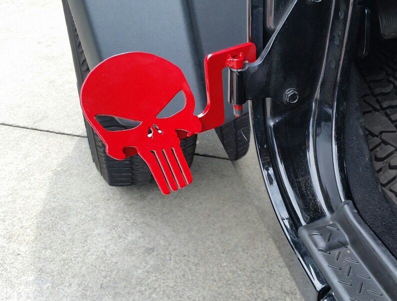 Color options Punisher skull foot pegs for Jeep Etsy