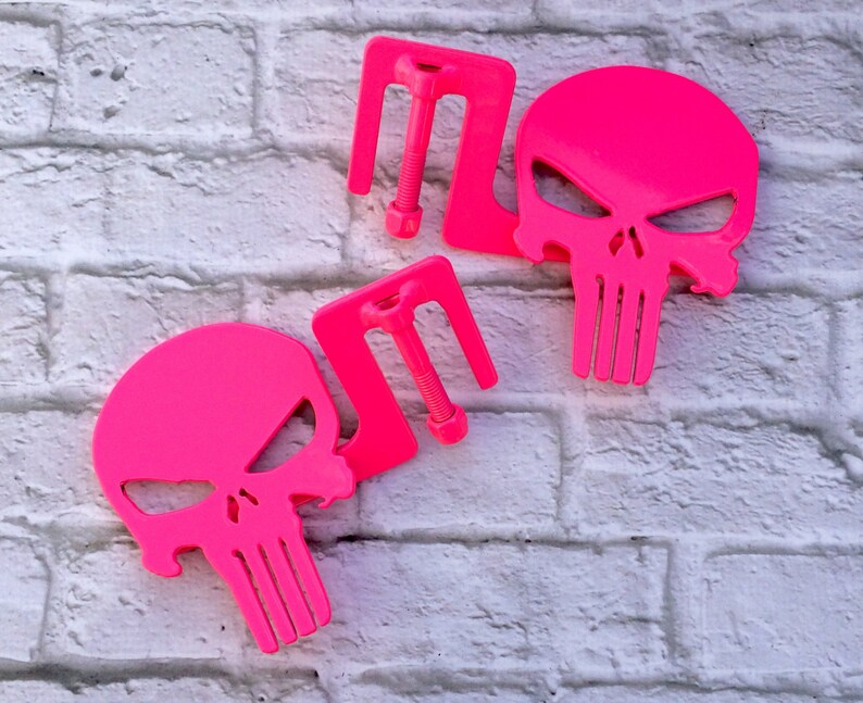 Color options Punisher skull foot pegs for Jeep Etsy