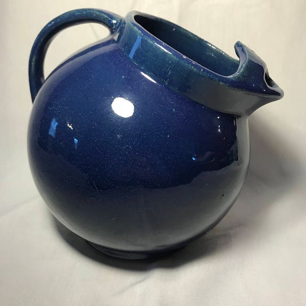 Blue Ceramic Pitcher Etsy