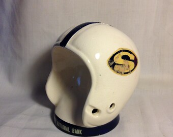 Vintage Football Helmet Bank