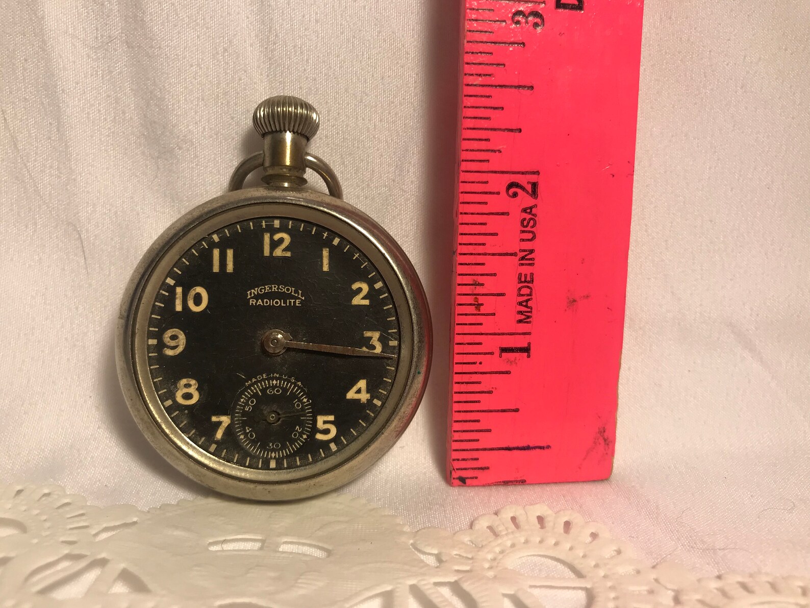 1925 Ingersoll Radiolite Pocket Watch Etsy
