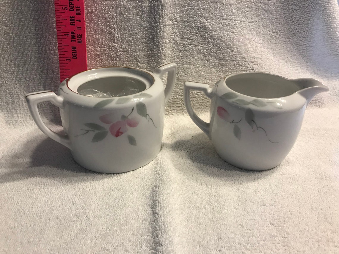 Noritake Sugar and Creamer Set Etsy