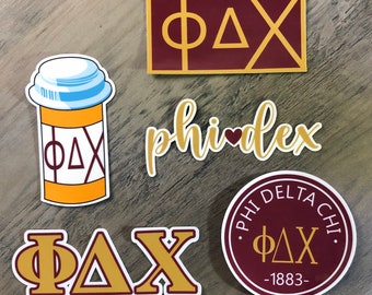 Phi Delta Chi Sticker Pack