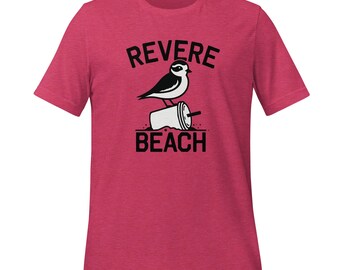 Camisa playera Revere - Observación de aves con trébol - Diseño náutico de Massachusetts - Estética oceánica urbana