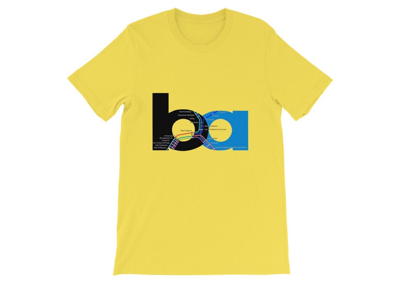 BART Map Logo Shirt - Transit - Trolley - Bay Area - San Francisco ...