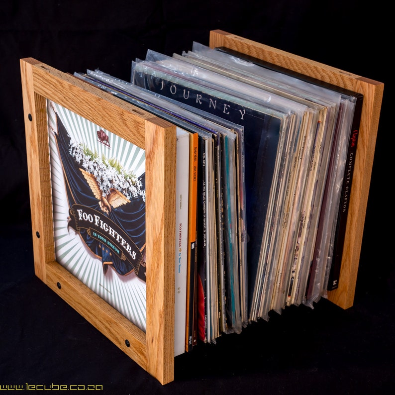 Lecube solid hardwood vinyl lp storage. image 0