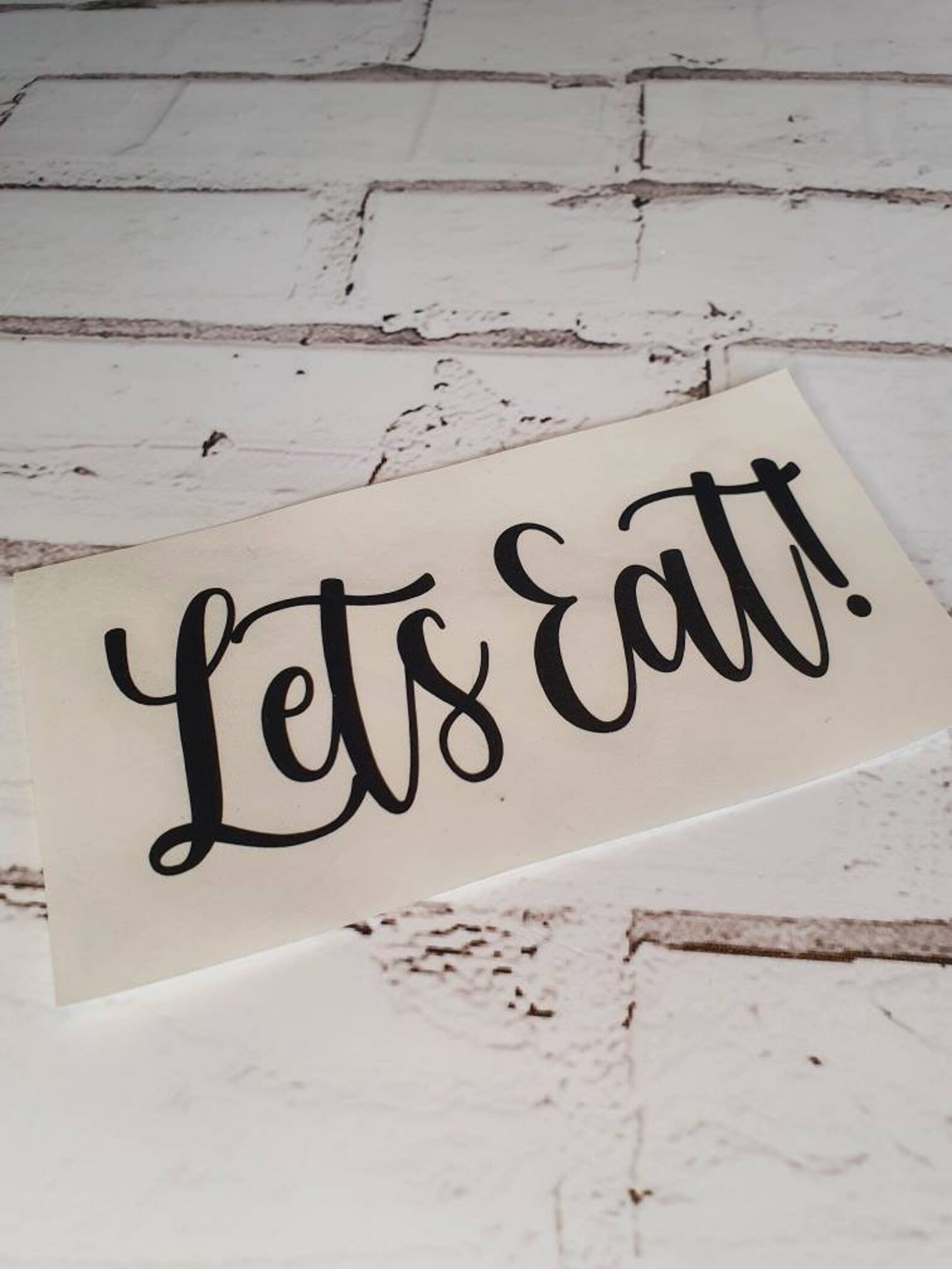 Let's Eat Vinyl Decal. Sticky. Wall Art. Kitchen. BBQ. - Etsy