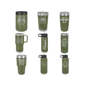 Personalized Yeti Rambler 35oz Canopy Green Custom Engraved Salt Life USA  Flag Insulated Travel Mug Yeti Tumbler -  Finland