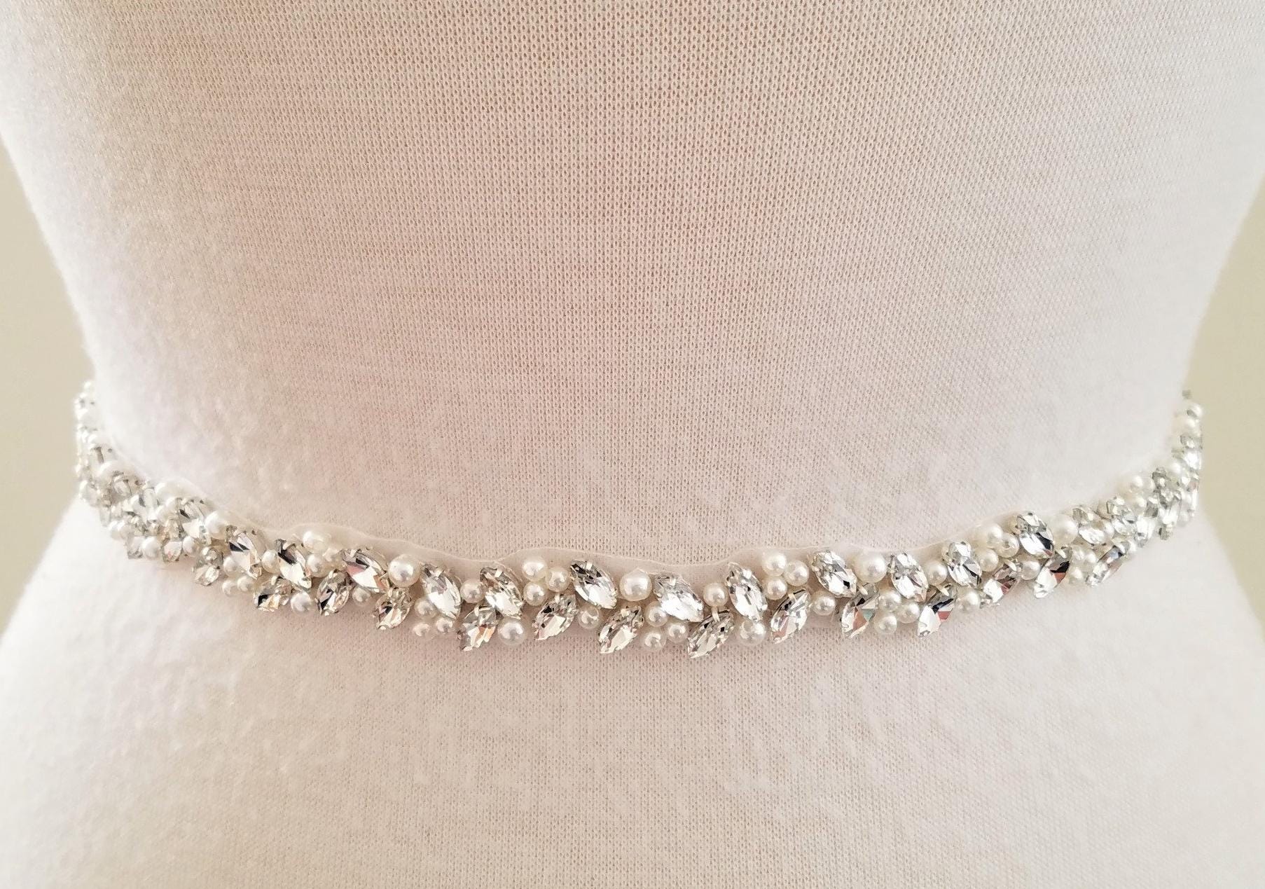 NEW MORILEE moonstone bead belt in ivory Ivory Pearl Belt – JazzyAndGlitzy main image 3