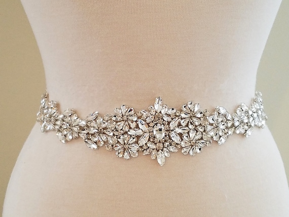 24 inch rhinestone bridal sash. Wedding sash belt Amazon.com: ShiDianYi Bridal Wedding Dress Sash Belt  main image 4
