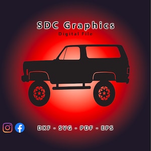 1976 Chevy BlazerDigital File SVG PDF DXF