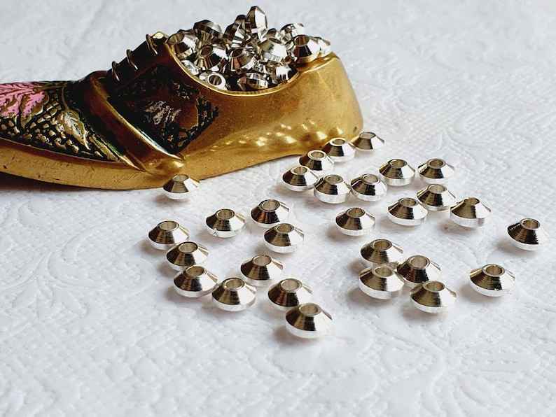 Donut Silver filled Brass beads Macrame Jewelry making beads tyre BS132 103050PCS Silver beads Brass Beads Small Beads Metal beads