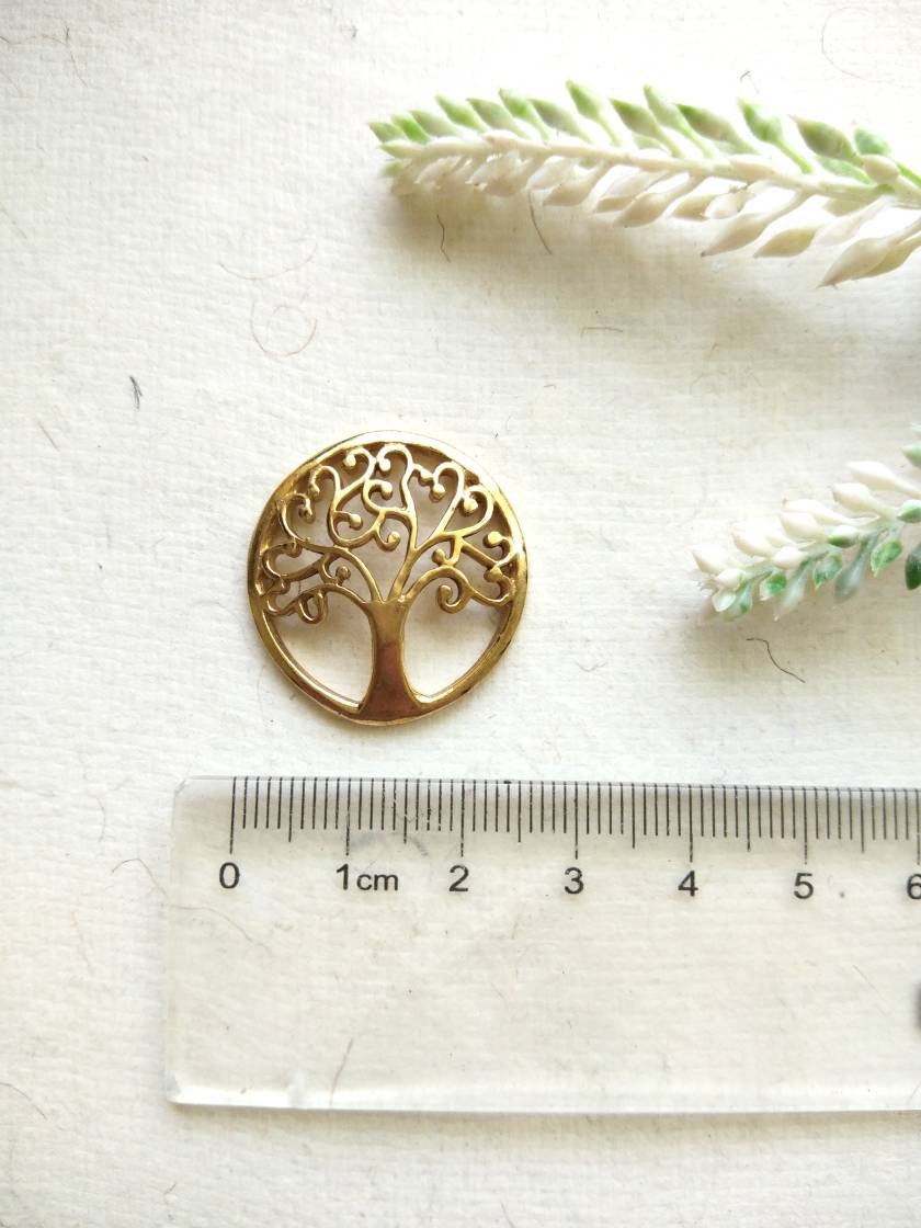 Tree of life charms Brass Charms Tree charms Tree Pendant Etsy