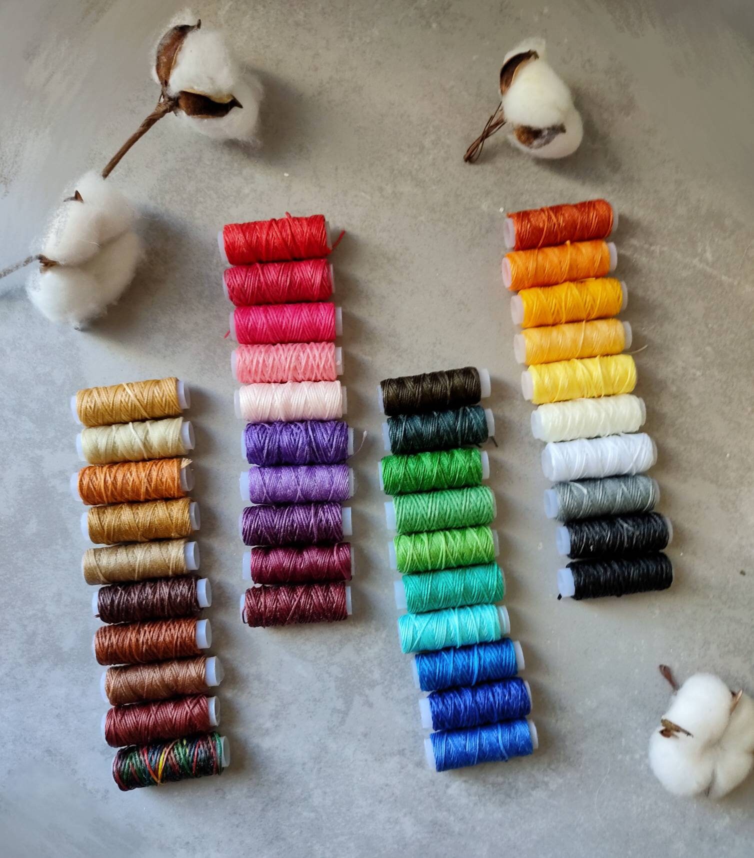 40 Waxed Threads Pack 480 Meters 40 Spools 1MM Macrame Cord Etsy