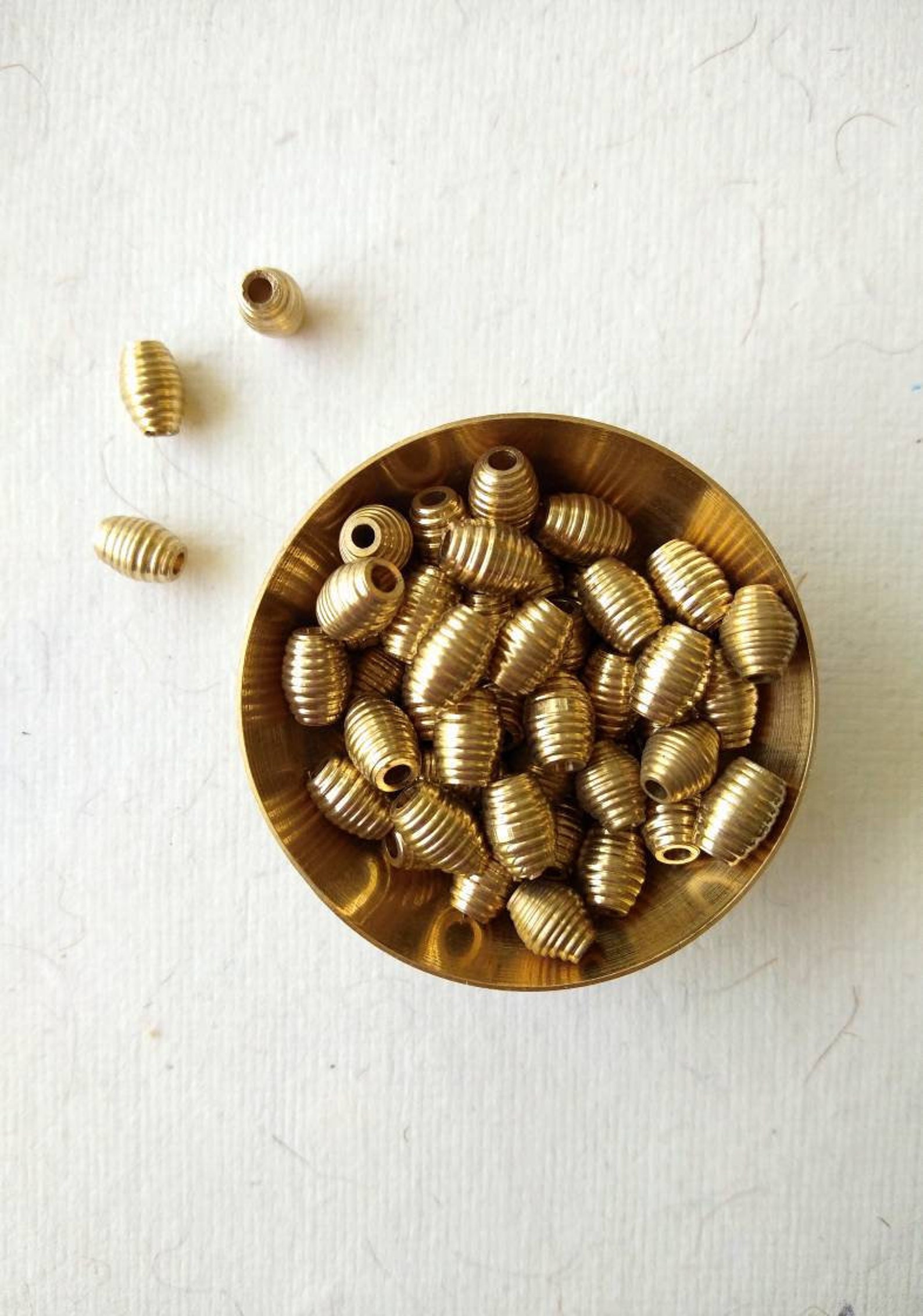 8MM Unique Pipe beads 10/30/50 PCS Brass Beads Special Tube Etsy