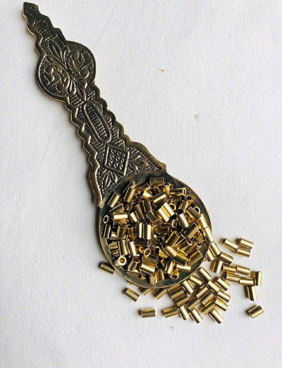 5MM Pipe beads 20/50/120PCS Brass Beads Geometric Tube Etsy